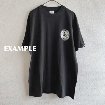 EXAMPLE 서클 EX 로고 반팔 티셔츠 m121