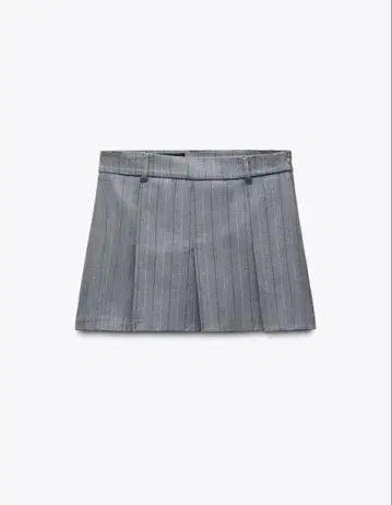 ZARA 자라 핀스트라이프 패턴 미니 스커트 XS 사이즈