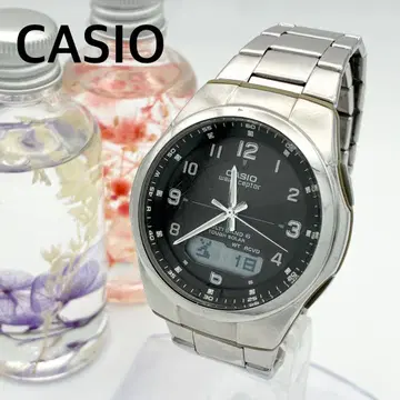 작동 손목시계 CASIO 카시오 전파 솔라 남성용 아나로그 A60