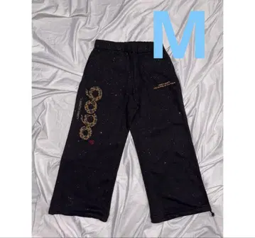 9090 OG 로고 글리터 스웨트 팬츠 M