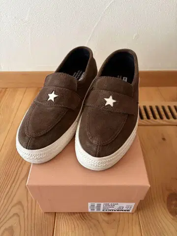 CONVERSE 원스타 스웨이드 로퍼 브라운