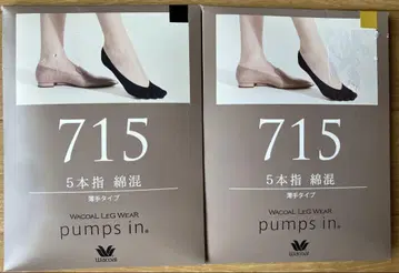와코루 레그웨어 펌프스 인 2켤레 세트