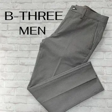비쓰리 B-THREE 슬림 팬츠 남성용 M 새상품급 정가 19,000엔