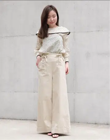 스트로베리 필드 와이드 스트레치 데님 팬츠