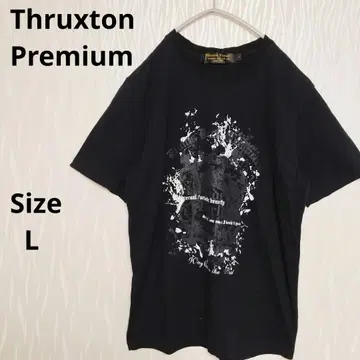 Thruxson Premium 블랙 티셔츠 유니섹스 그런지