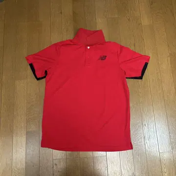 New Balance 레드 피케 셔츠 사이즈 6