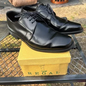 RECAL 블랙 가죽 신발 24cm