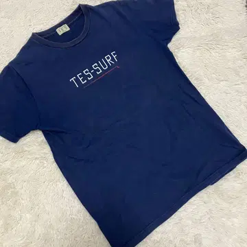TES 엔드리스 써머 네이비 반팔 로고 티셔츠 서핑