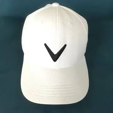 새상품급! 캘러웨이 브이로고 화이트 캡
