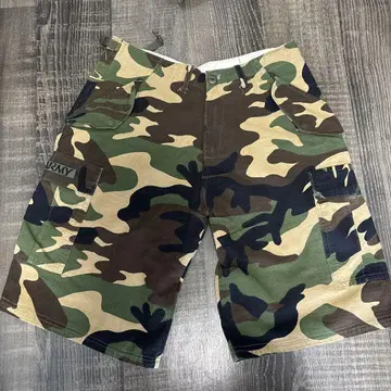 카모플라쥬 US ARMY 카고 숏 팬츠