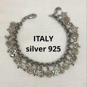 31ITALY 빈티지 90년대 스털링 실버 925 팔찌