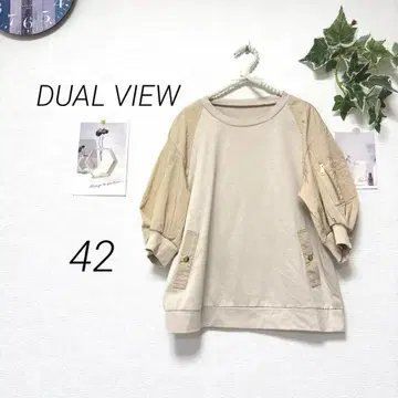 9210-1 듀얼 뷰 DUAL VIEW 절개 컷 티셔츠 무지