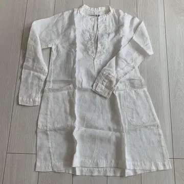 Brocante 100% 린넨 긴팔 원피스 사이즈 2