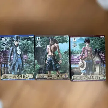 원피스 피규어 3종 세트 SABO ACE LUFFY