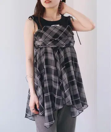 Kastane 체크 아지메 튜닉