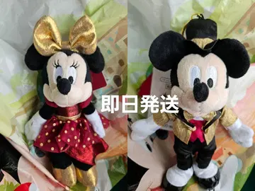 미니 미키 봉제 인형 키체인 도쿄 디즈니 리조트 25주년