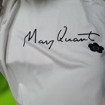 Mary Quant 로고 화이트 티셔츠