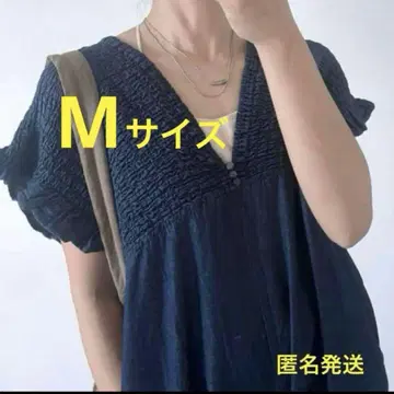데님 셔링 살로펫 럭스 단티아 시마무라 M 블루