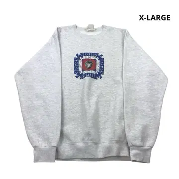 90s X-LARGE 맨투맨 트레이닝복 고릴라 프린트 그레이 XL