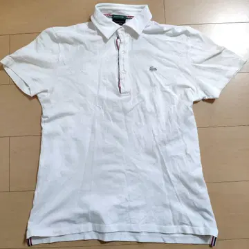 LACOSTE 익스클루시브 에디션 피케 셔츠 사이즈 3 화이트