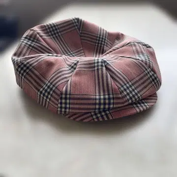 CA4LA 체크 무늬 베레모