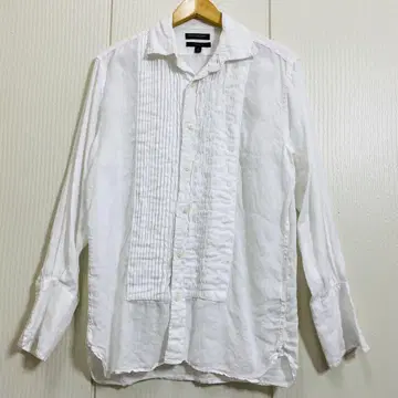 BANANA REPUBLIC 린넨 핀턱 긴팔 셔츠 린넨