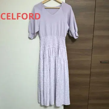 CELFORD 셀포드 반팔 롱 원피스 원피스 니트
