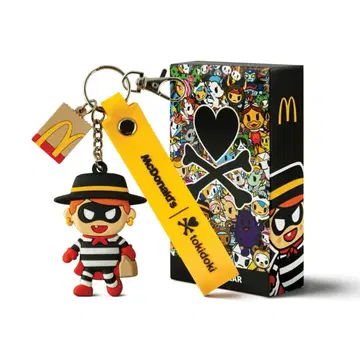 맥도날드 X TOKIDOKI 콜라보 키체인 새상품 3종 세트