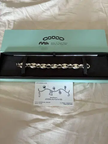 fifth generalstore 실버 925 체인 팔찌