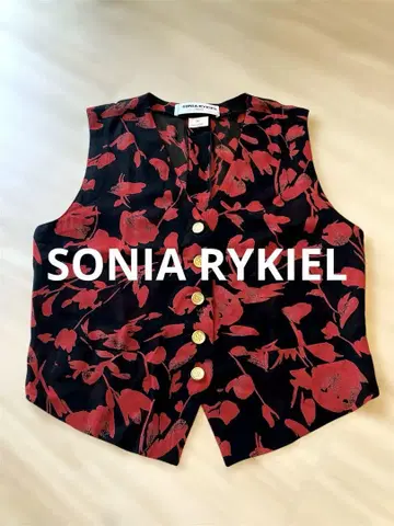 SONIA RYKIEL 꽃무늬 뷔스티에 38 PARIS 새상품급 베스트