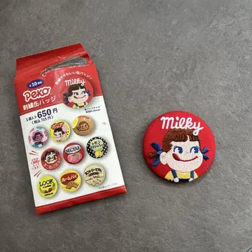 후지야 * 페코짱 * 자수 캔뱃지