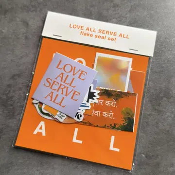 후지이 카제 플레이크 씰 세트 love all serve all