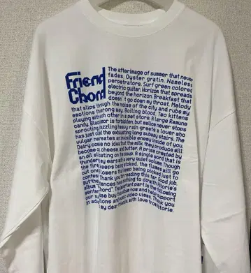 히토리 Friend Chord 롱 티셔츠