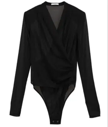 미사용 새상품 SHEER DRAPE BODY SUITS CLANE