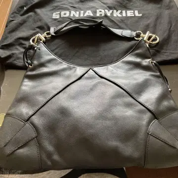 Sonia Rykiel 블랙 가죽 숄더백