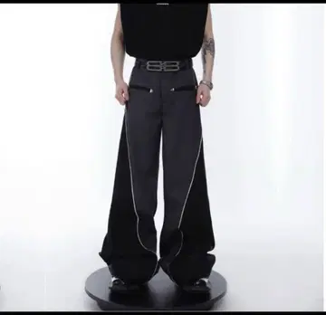 Inked wide leg long pants 한국 스트릿 y2k