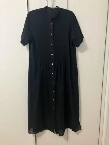 블랙 반팔 셔츠 원피스 사이즈