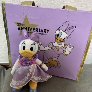 데이지 디즈니 스토어 25주년 봉제 인형 키링 쇼핑백