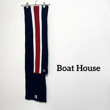 Boat House 코튼 서핑 니트 머플러