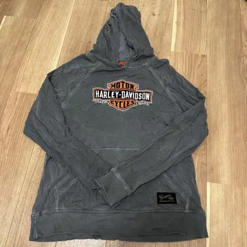 HARLEY-DAVIDSON 후드 부착 후드티 M 그레이