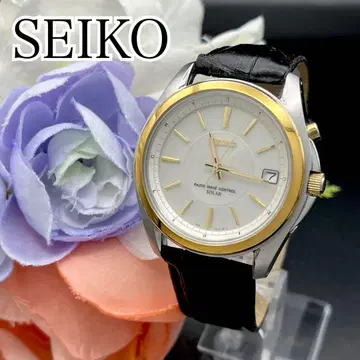 작동 손목시계 SEIKO 세이코 전파 솔라 데이트 벨트 새상품 F96