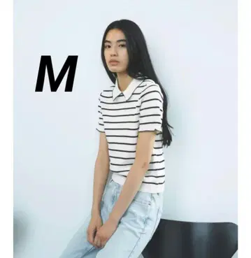 자라 파이핑 니트 탑 M 완판템