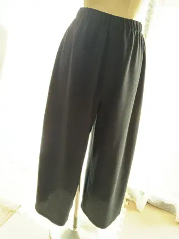 시선당 블랙 가우초 팬츠 허리밴딩