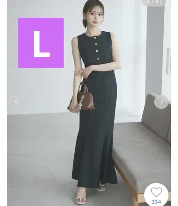 SNIDEL 데님 머메이드 원피스 스나이델 L