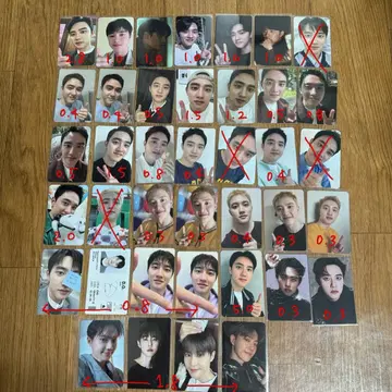 엑소 디오 도경수 포카 양도 판매 찌랭이 bliss 팝업 럭드 미공포