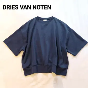 DRIES VAN NOTEN 드리스반노튼 맨투맨 반팔 네이비