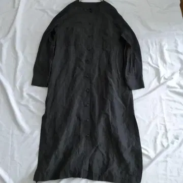 yuni 마 혼방 롱 기장 가디건 블랙