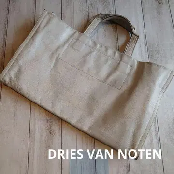 DRIES VAN NOTEN 드리스반노튼 가죽 토트백 화이트