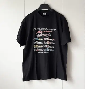 F1 모나코 그랑프리 티셔츠 모터 T 레이싱 자동차 L 블랙