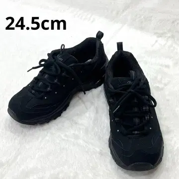 스케쳐스 24.5 스니커즈 통굽 블랙 메모리 폼